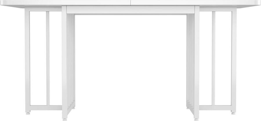 Zonder merk Gotagee Eettafel 158x76x75 cm niet opvouwbaar bureau Wit