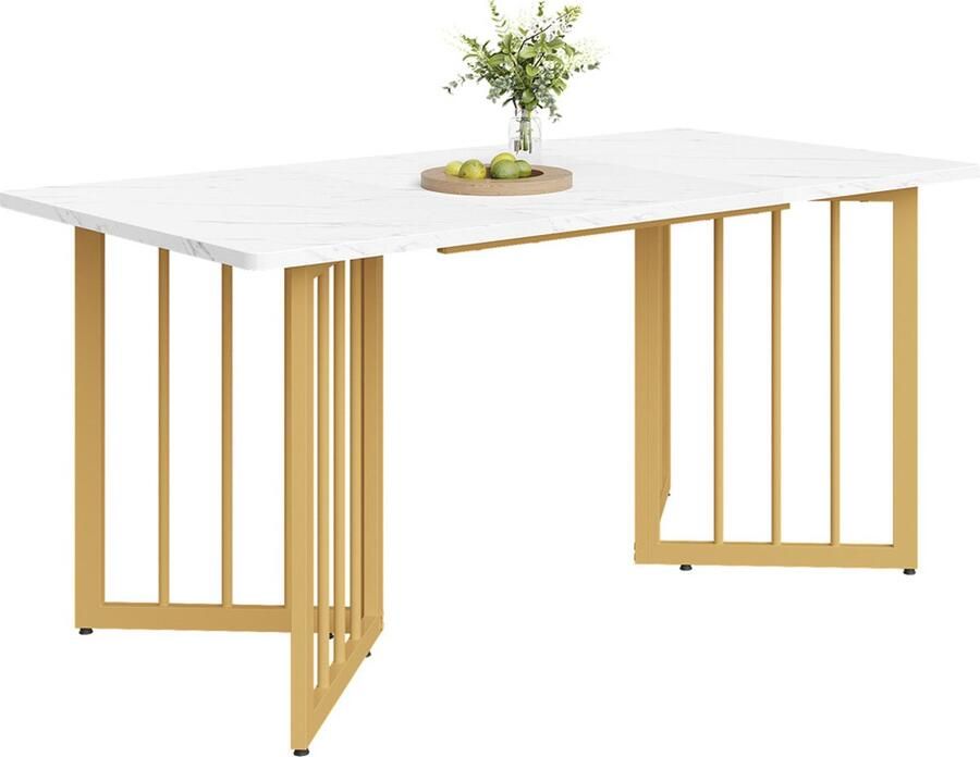 Zonder merk Gotagee Eettafel werktafel bureautafel rechthoekige tafel 140x80 cm