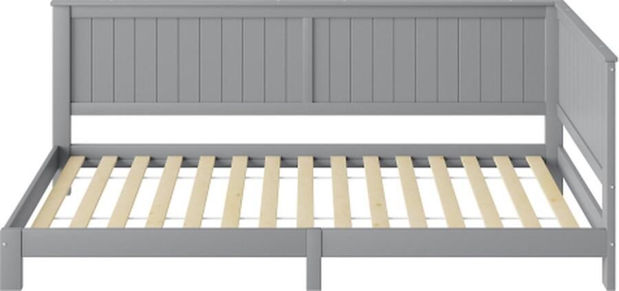 Zonder merk Gotagee Slaapbank 90x200cm Eenpersoonsbed (zonder matras) Grijs Kinderbed Daybed Houten bed