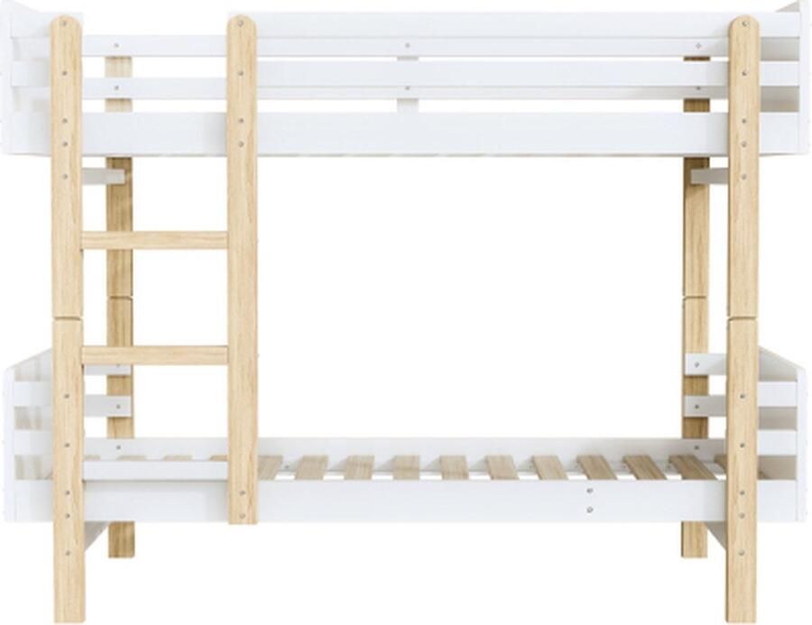 Zonder merk Gotagee Stapelbed 90x190cm kinderbed (zonder matras) Hout kleur Massief hout