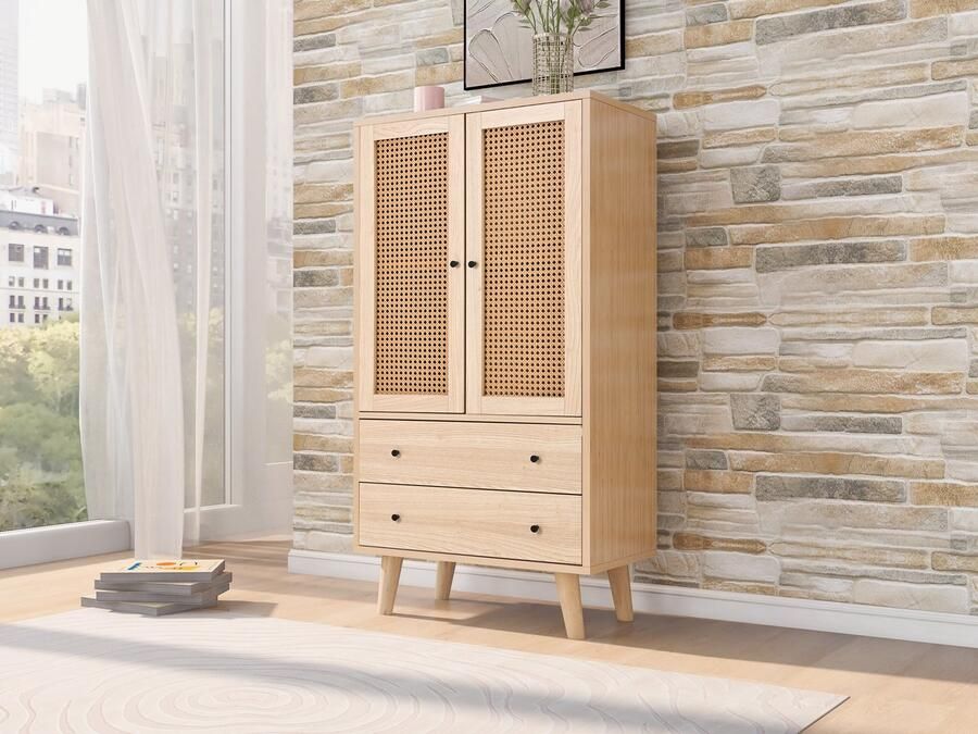 Zonder merk Laden + kastdeuren + grote opslagruimte! 60cm keukencommode geschikt voor eetkamer en woonkamer – zowel opslagkast als tv-tafel waardoor alle rommel volledig opgeruimd wordt