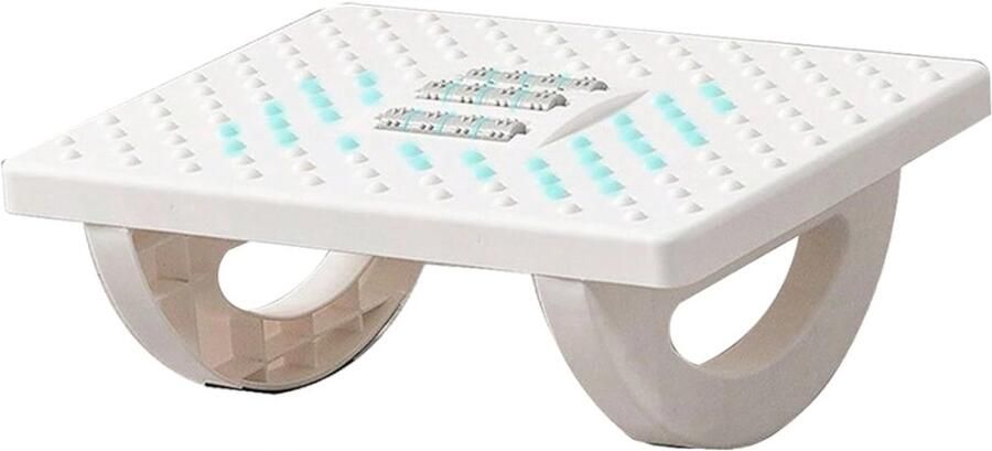 Zonder merk S&E Ergonomische Voetensteun Onder Bureau – Rockende Voetensteun Voor Betere Houding – Groot Formaat – Voor Thuis & Kantoor – Anti-Slip – Wit