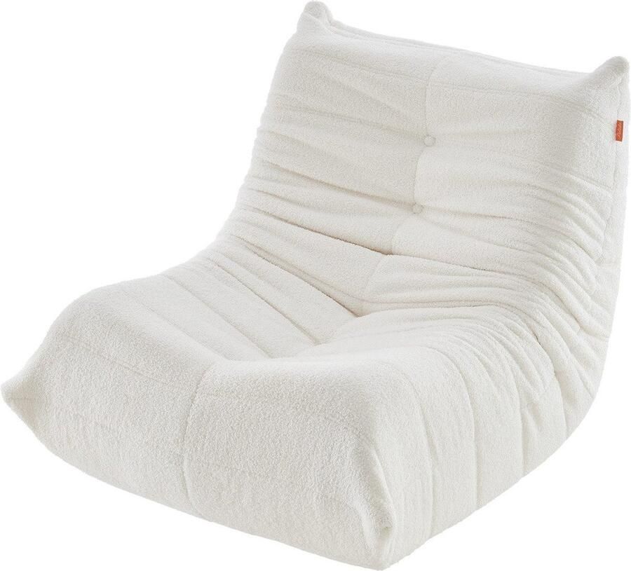 Zonder merk Zitzak Lazy Sofa Vloerbank Vloerstoel met Rugleuning Ligstoel voor Woonkamer Slaapkamer Salon Kantoor