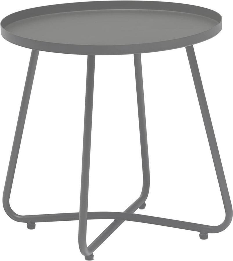 ZRSS Bijzettafel Buiten Salontafel Tuin Tuintafel Campingtafel Antraciet