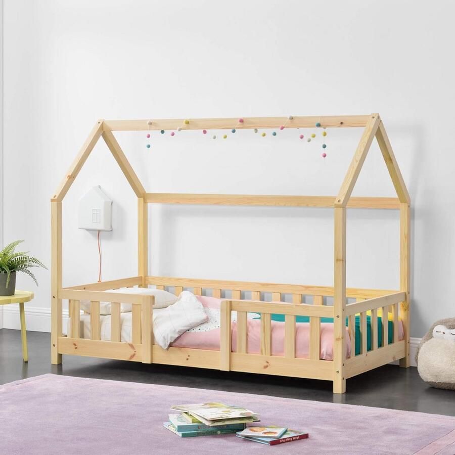 ZRSS Grondbed Huisbed Opvouwbaar Voor Kinderen Kinderbed en Peuterbed 70x140 cm
