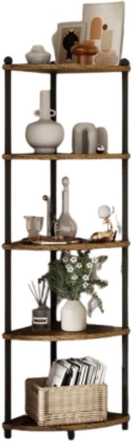 ZRSS Hoekplank Wandplank Standplank Decoratief Organizer voor Woonkamer en Keuken 5 Niveaus