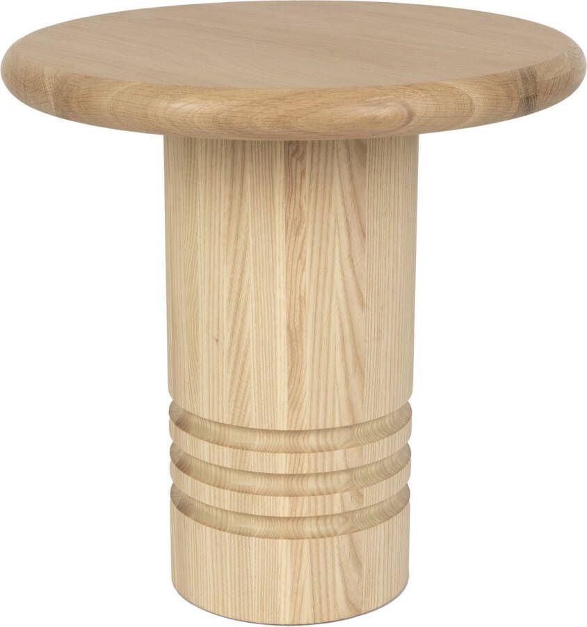 Zuiver Ronde Bijzettafel Chunk Eiken 45cm Naturel - Foto 3