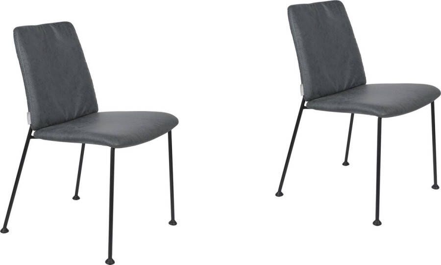 Zuiver Fab Eetkamerstoel Set van 2 Grijs Blauw
