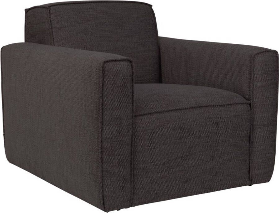 Zuiver Fauteuil Bor 1-zits Zithoogte 42 Cm Stof Antraciet