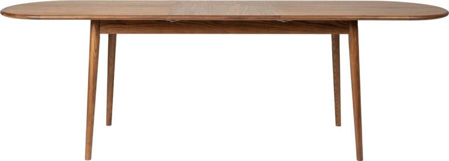 Zuiver Uitschuifbare Ovale Eettafel Twist Walnoot 185-240 x 90cm Bruin - Foto 5