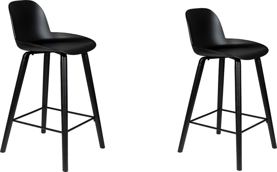 Zuiver Albert Kuip Barkruk 65 cm Zwart Set van 2