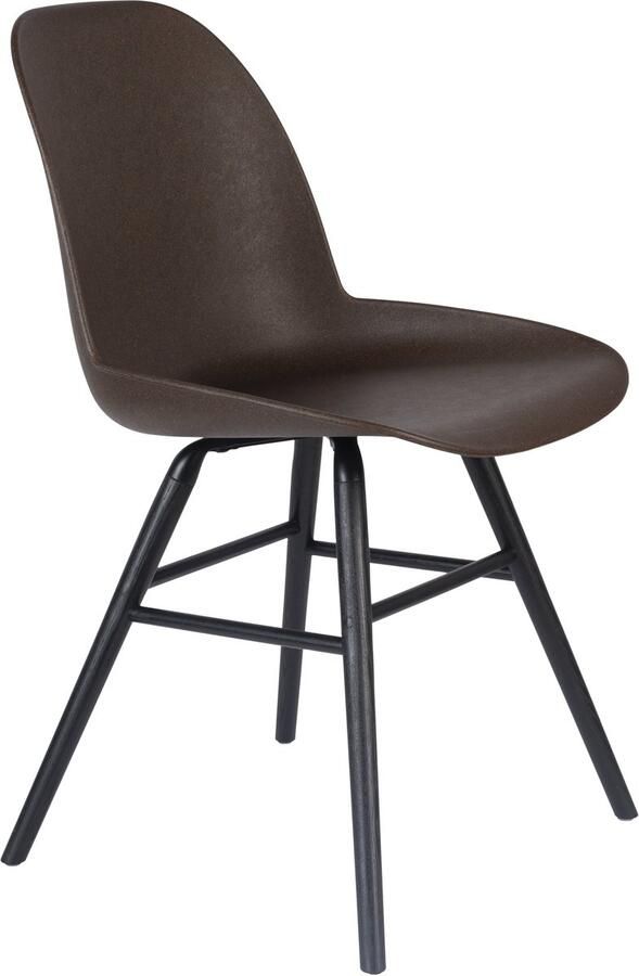 Zuiver Albert Kuip Coffee Eetkamerstoelen Set van 2 Bruin
