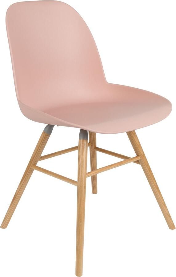 Zuiver Albert Kuip Eetkamerstoelen Roze Set van 2