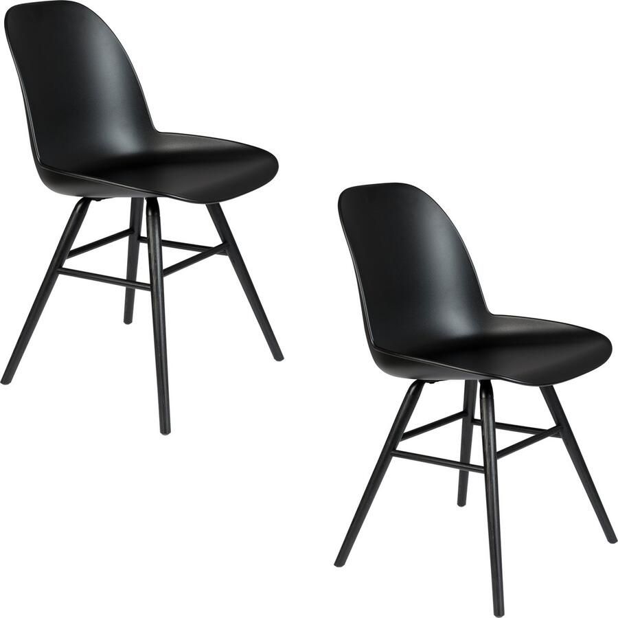 Zuiver Albert Kuip Eetkamerstoelen Zwart Set van 2 - Foto 4