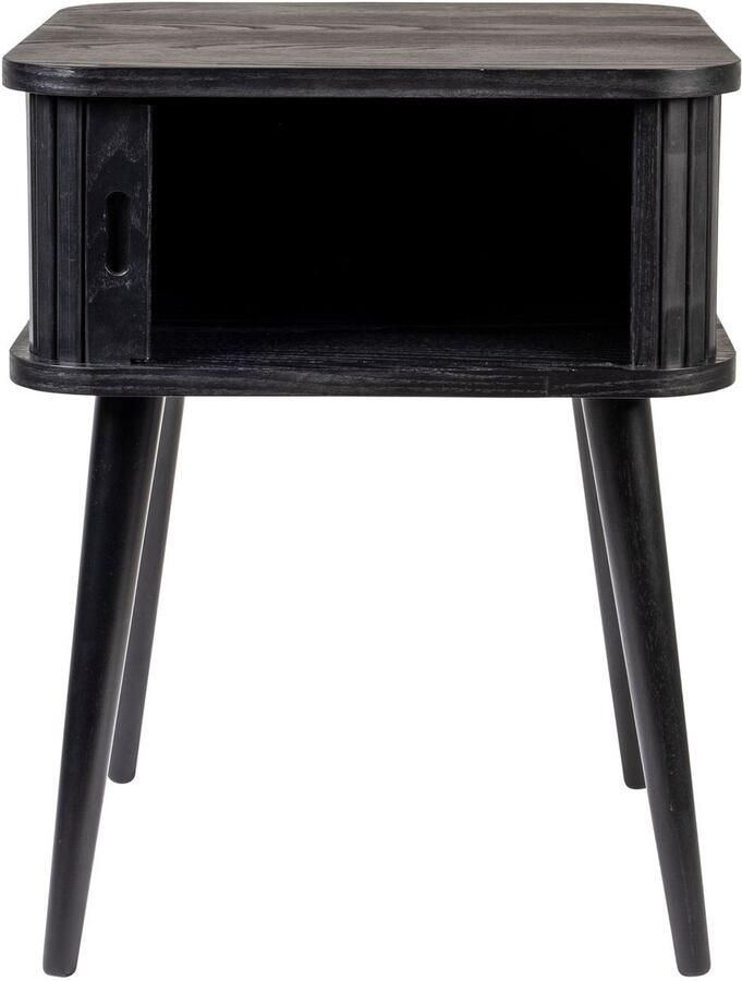 Zuiver Barbier Bijzettafel Nachtkastje Hout Zwart