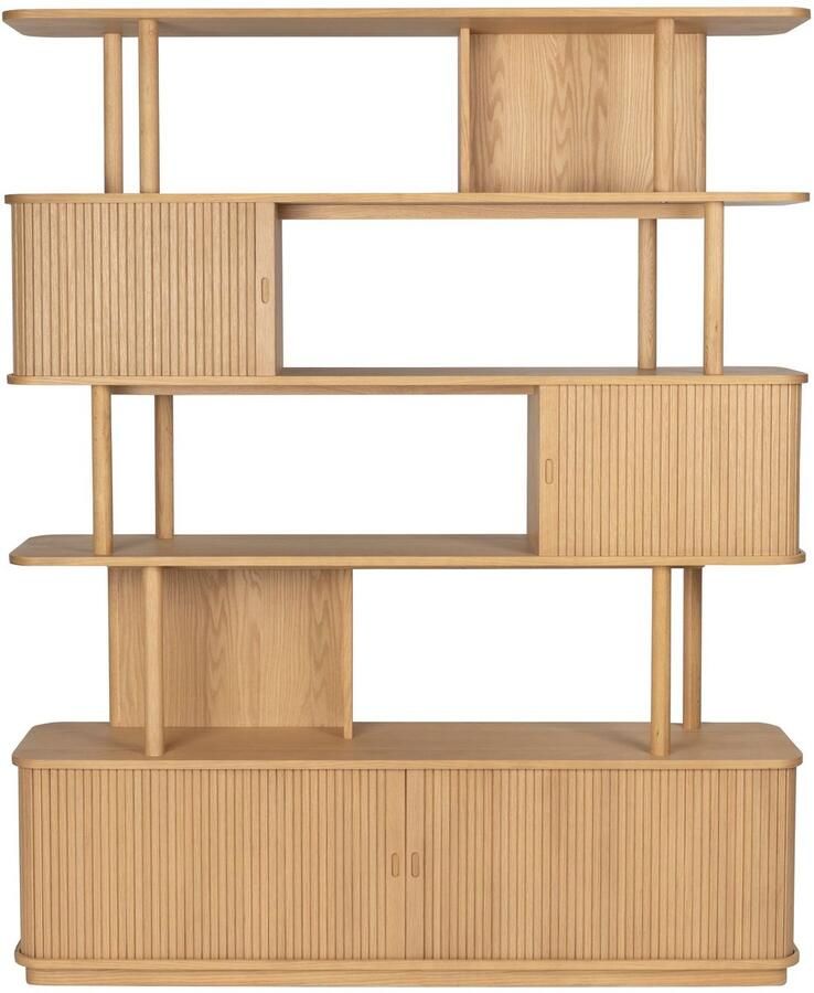 Zuiver Barbier Boekenkast Wandkast Naturel