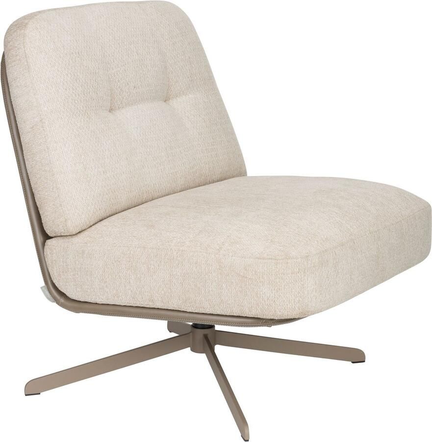 Zuiver Draaifauteuil Benjamin Crème
