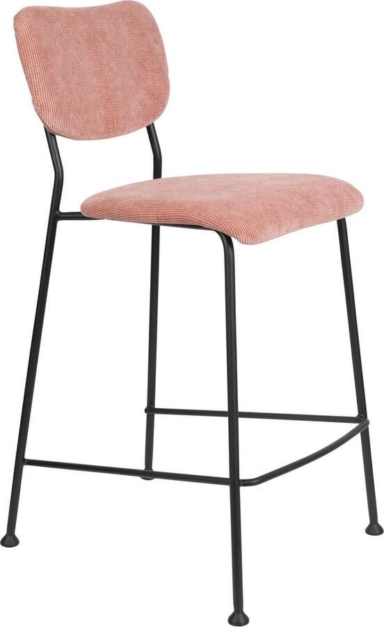 Zuiver Benson Barkruk 64 5 cm Roze Set van 2 - Foto 2