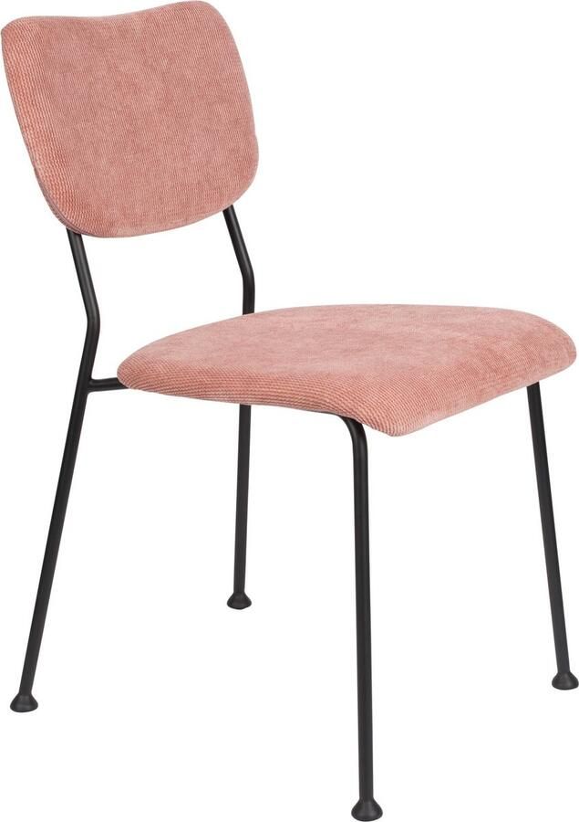Zuiver Benson Eetkamerstoelen Roze Set van 2 - Foto 2