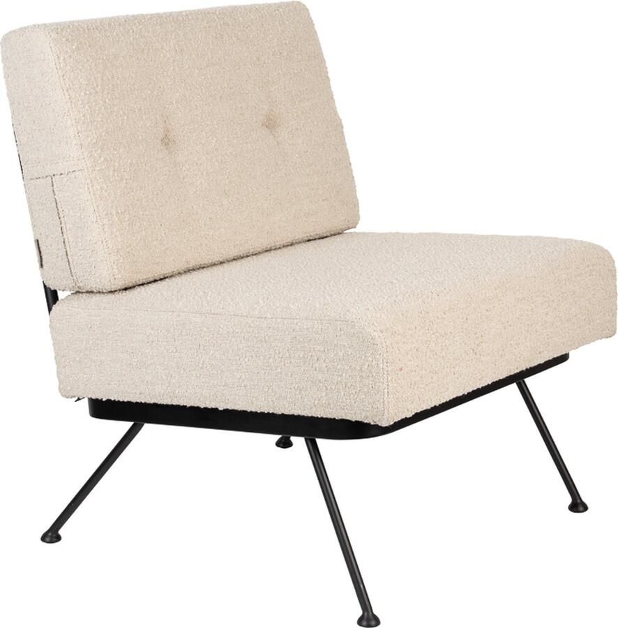 Zuiver Bowie Loungestoel Bouclé Beige - Foto 3