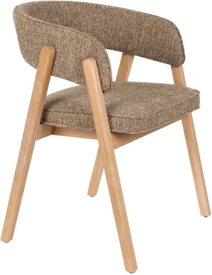 Zuiver Bright Eetkamerstoel Armleuning Bruin