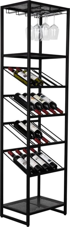 Zuiver Cantor Wijnrek Wijnkast Metaal Zwart - Foto 2
