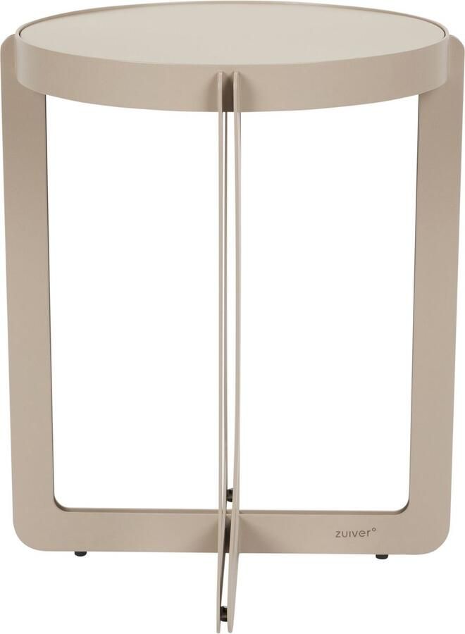 Zuiver Centre Bijzettafel Rond 42.50 cm Beige