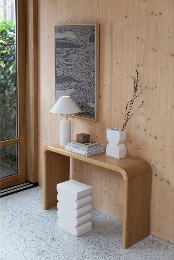 Zuiver Krukje Bijzettafel Curves 30 x 21cm Beige - Foto 4