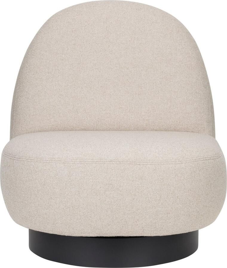 Zuiver Eden Loungestoel Cappuccino Off White