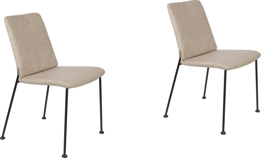 Zuiver Fab Eetkamerstoelen Set van 2 Beige