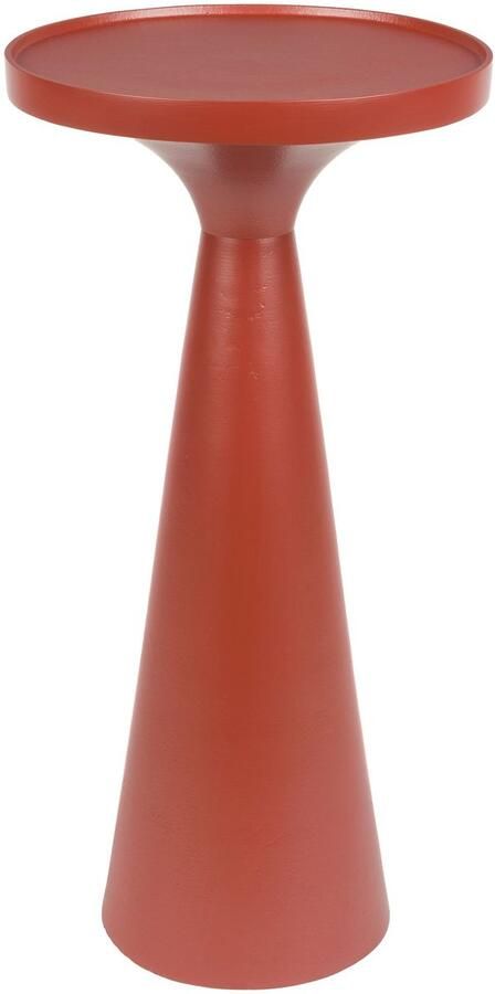 Zuiver Floss Bijzettafel Rond 28 cm Marsala Rood - Foto 3