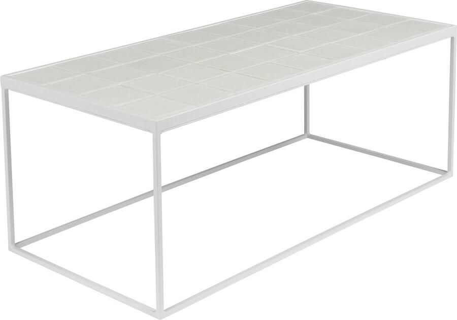 Zuiver Glazed Salontafel 93x42 5 cm Wit - Foto 3