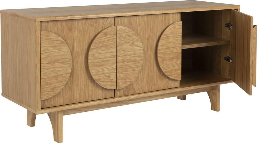 Zuiver Groove Dressoir 3 deuren Eikenhout Bruin - Foto 3