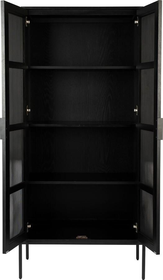 Zuiver Hardy Kast Opbergkast Eikenhout Zwart