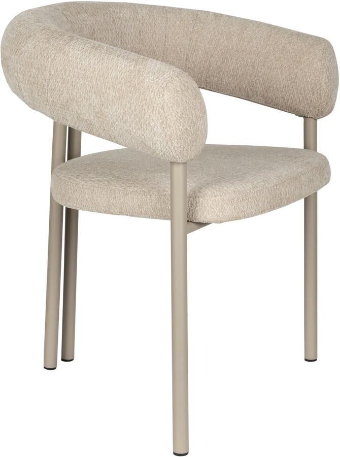 Zuiver Heels Eetkamerstoelen Met Armleuningen Beige Set van 2 - Foto 2
