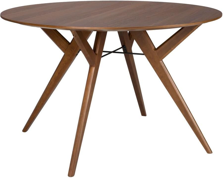 Zuiver IJver Eettafel 120 cm Rond Hout Walnoot Bruin