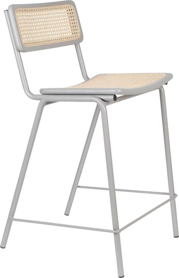 Zuiver Jort Barkruk 66 5 cm Naturel Grijs Set van 2