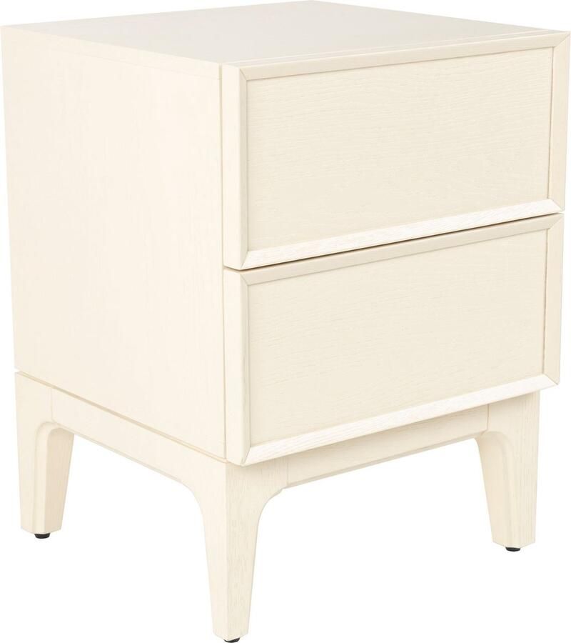 Zuiver Bijzettafel Nachtkastje June Eiken Met 2 laden Beige