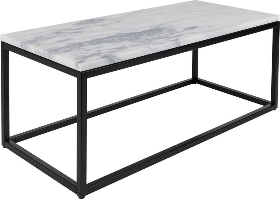 Zuiver Marble Power Salontafel 90x 40 cm Marmer Wit Zwart - Foto 2