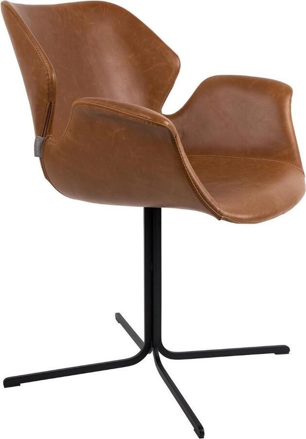 Zuiver Nikki Armstoel Bruin Set Van 2