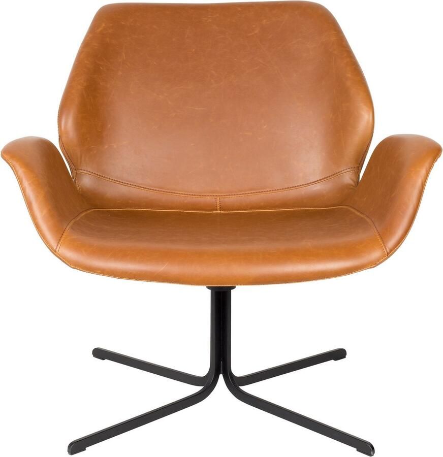 Zuiver Draaibare Fauteuil Nikki Vintage PU leder Bruin - Foto 2