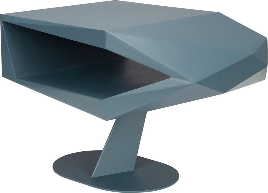 Zuiver Bijzettafel North Resin en staal 60 x 40cm Space Black