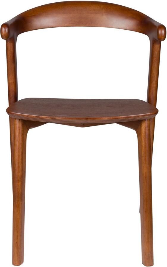 Zuiver Northwood Eetkamerstoelen Hout Walnoot kleur Set van 2 - Foto 2