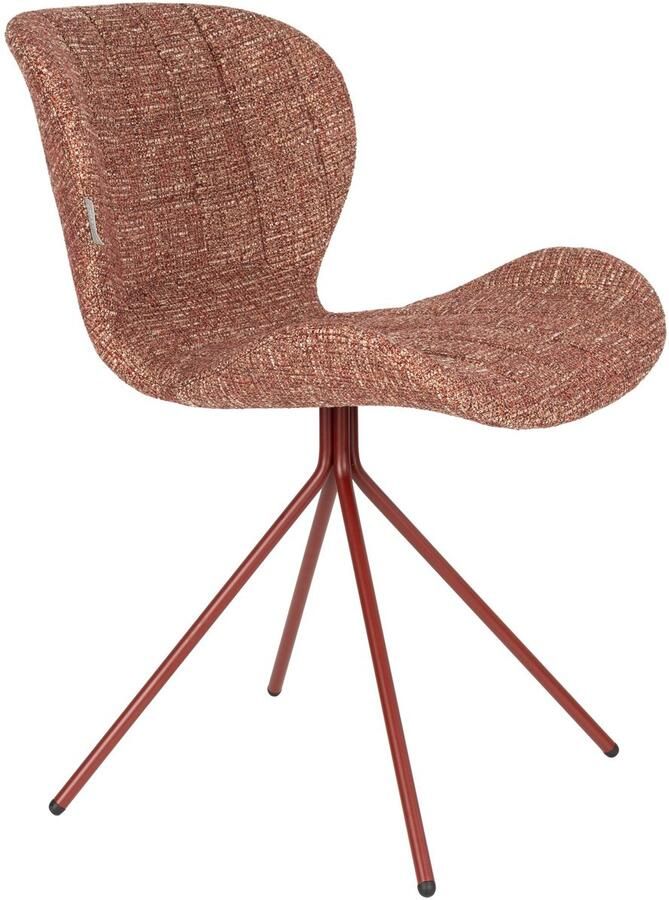 Zuiver OMG Eetkamerstoelen Terra Rood Set van 2 - Foto 2