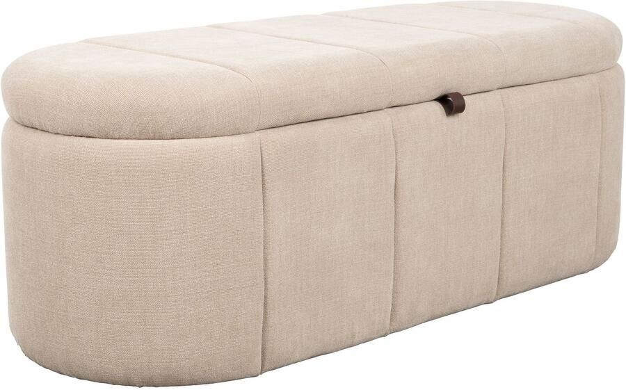 Zuiver eetkamerbank Puffy 120 cm beige