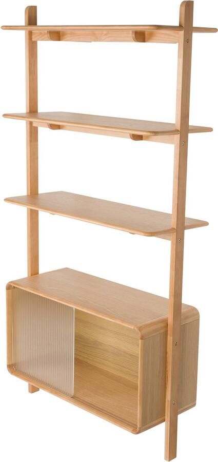 Zuiver Wandkast Rise Essen en Rubberhout 180 x 90cm - Foto 4