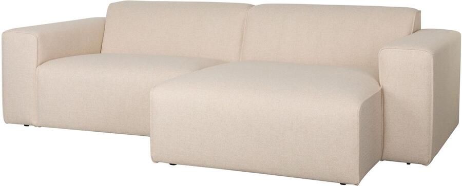 Zuiver Sofa Milka 3-zitsbank Chaise longue Rechts Zand Crème - Foto 3