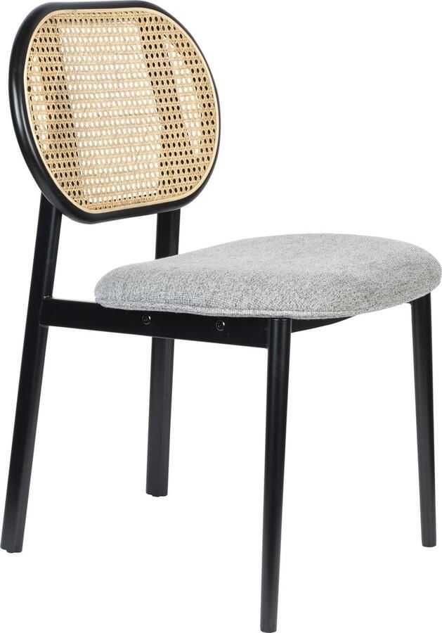 Zuiver Spike Eetkamerstoel Naturel Rotan Grijs - Foto 2