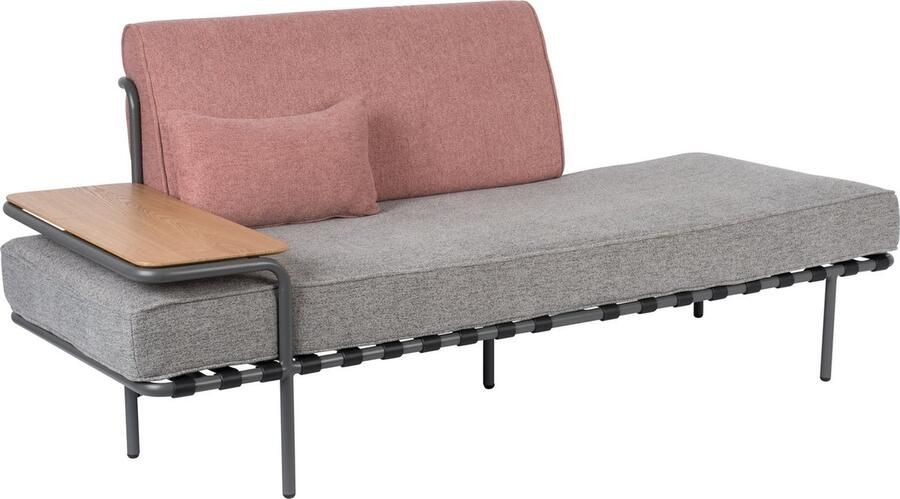 Zuiver Bank Star Met dienblad Grijs Roze - Foto 5