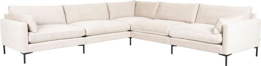 Zuiver Summer 7-zits Hoekbank Crème